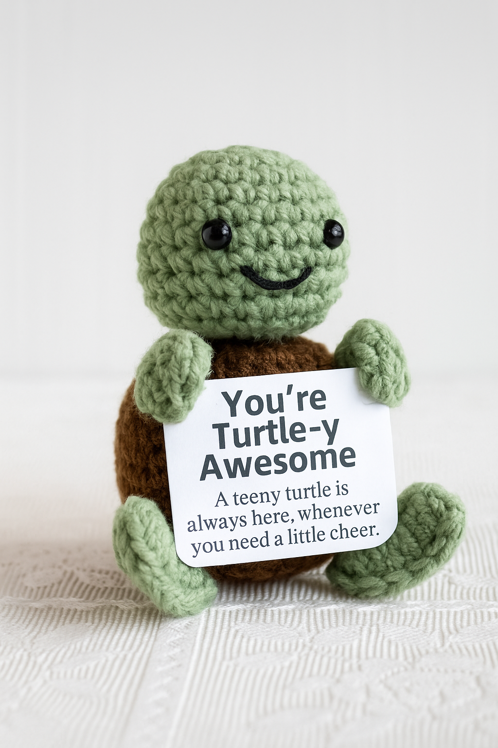 Crochet Turtle Plush: Handmade Amigurumi Gift