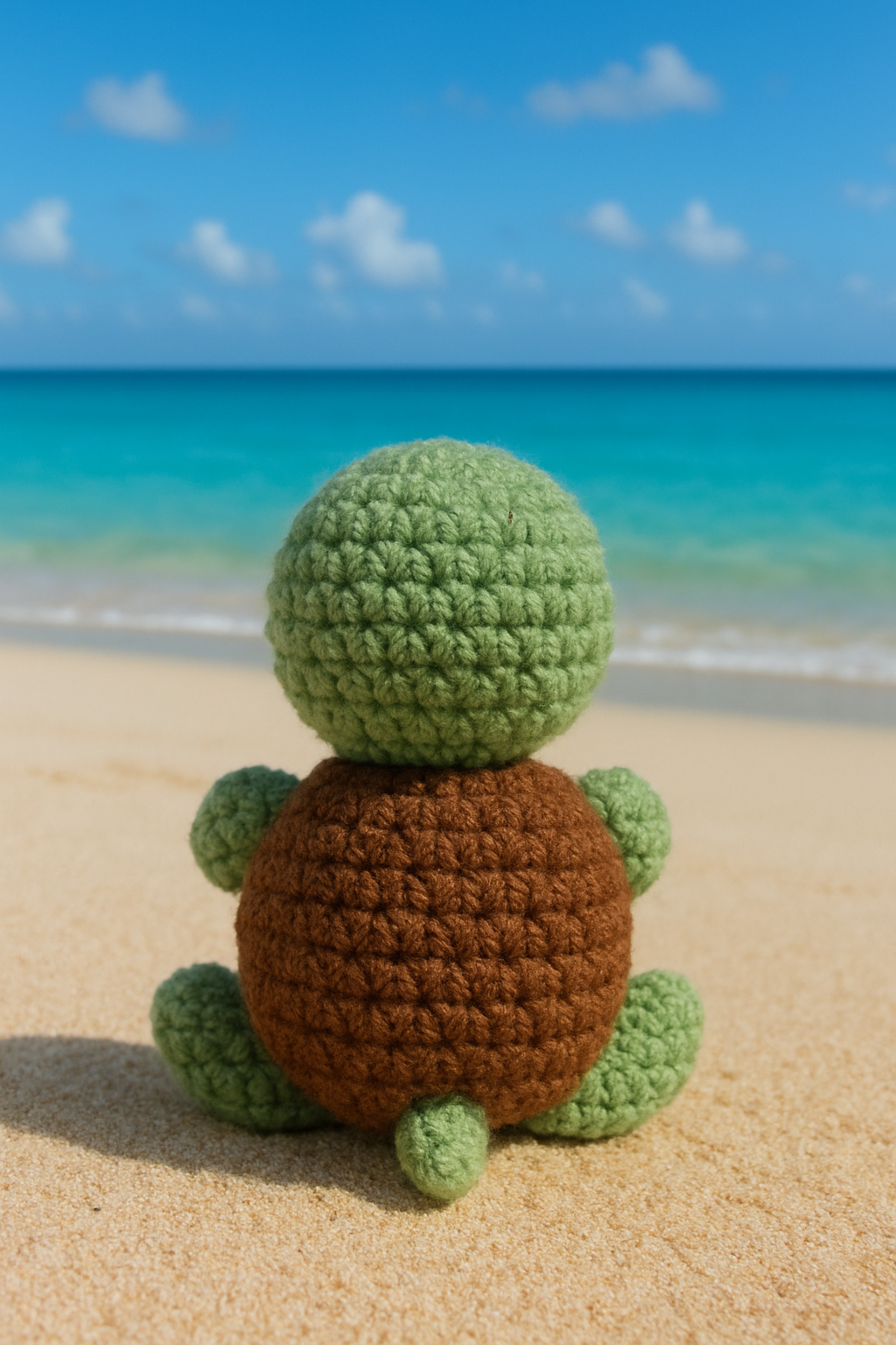 Crochet Turtle Plush: Handmade Amigurumi Gift