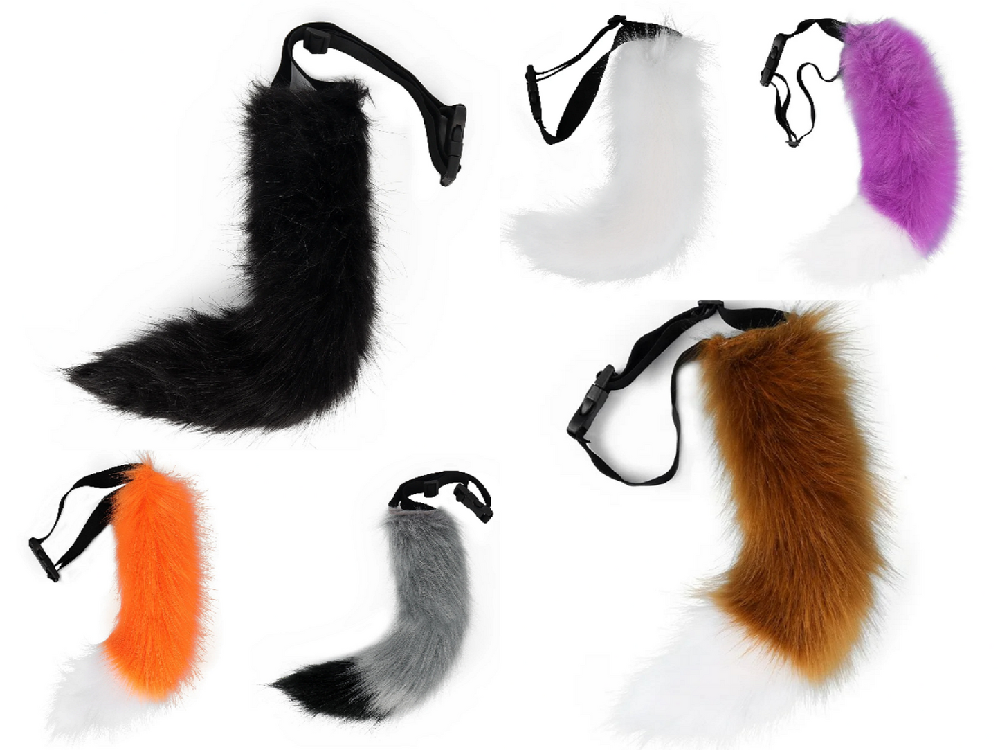 Strapped Plush Cosplay Animal Tail