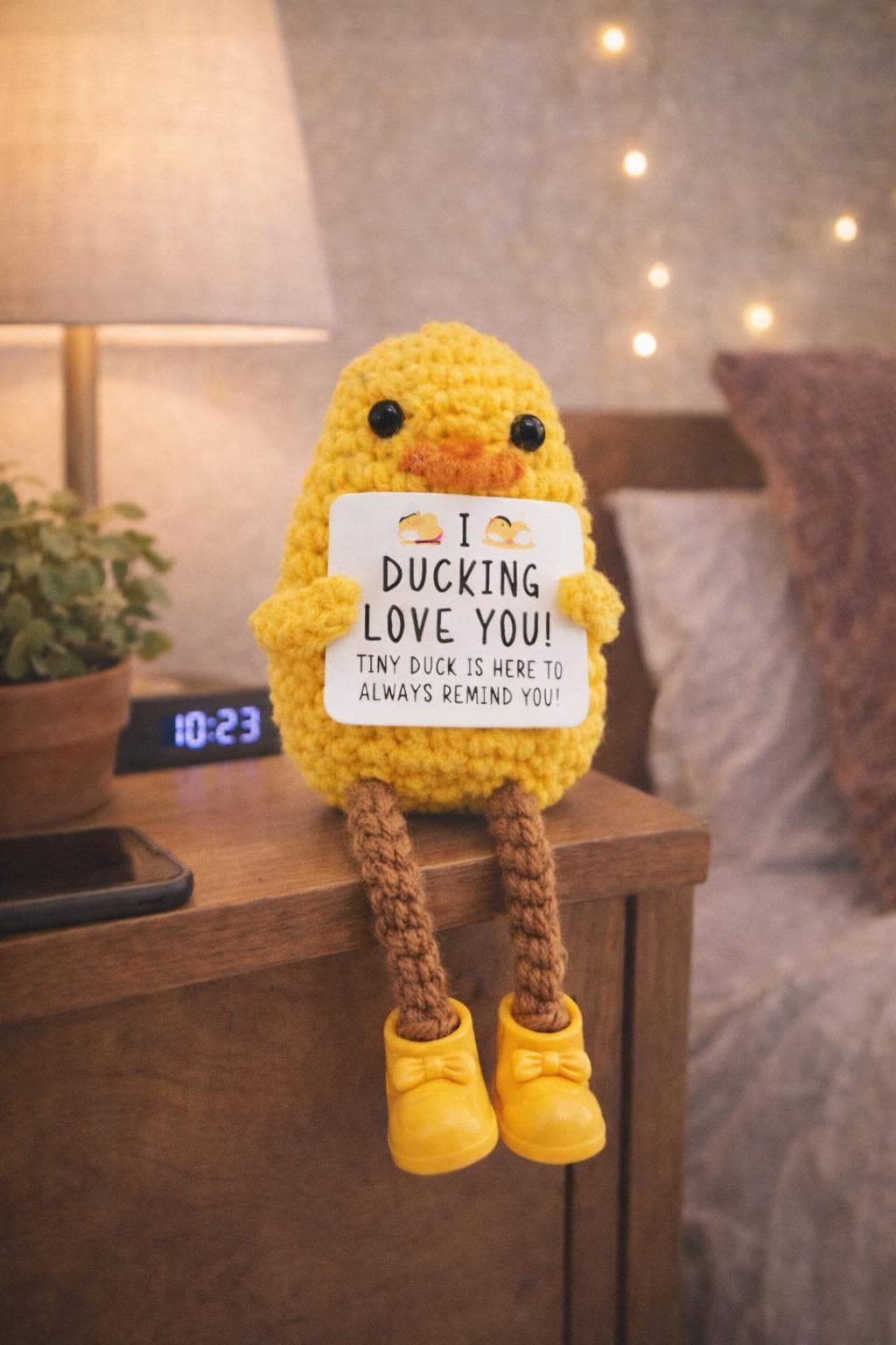 I Ducking Love You Crochet Duck Plush | Funny Love Gift