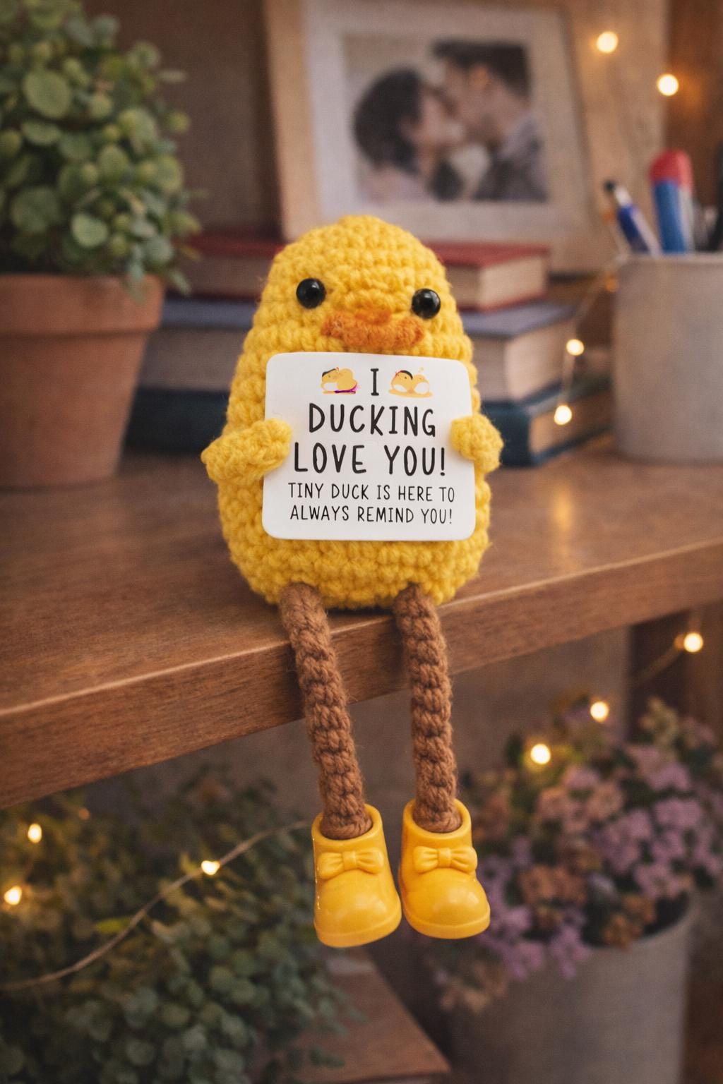 I Ducking Love You Crochet Duck Plush | Funny Love Gift